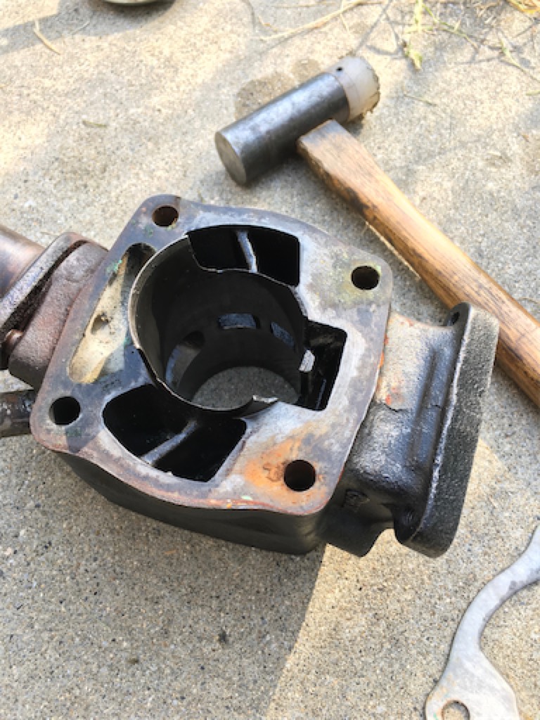 nsr50 フルポート加工 63cc ボアアップ シリンダー 後期 ヘッド